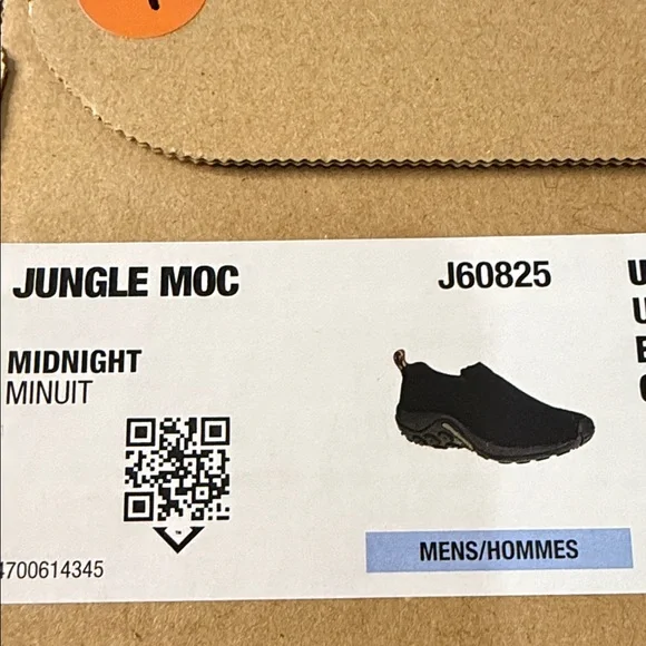 Merrell Men's Jungle Moc Black Leather Slip-On Casual Work Loafers size 11 - Picture 7 of 8